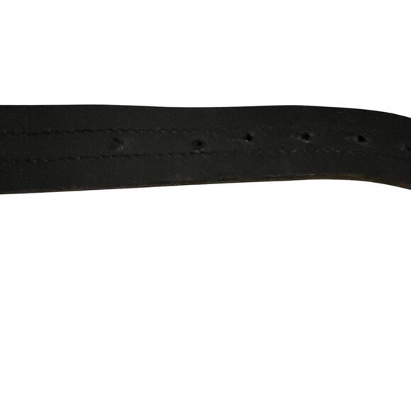 Vtg Roberto Cavalli Ittierre Italian Dark Brown Leather Belt w Rhinestone Buckle - Picture 8 of 11